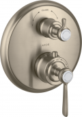 Axor Montreux - Thermostat UP F-Set Hebelgriff Absperr- / Umstellventil brushed nickel