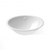 Alape EB - Lavabo encastrado para consola 525x425mm without tap holes with overflow blanco sin Coating