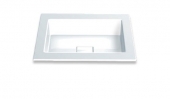 Alape EB - Lavabo encastrado para consola 450x450mm without tap holes without overflow blanco sin Coating