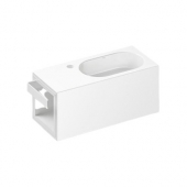 Alape WP - Lavabo 580x236mm with 1 tap hole without overflow blanco sin Coating