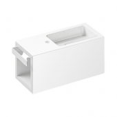 Alape WP - Lavabo 645x268mm with 1 tap hole without overflow blanco sin Coating