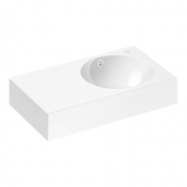 Alape WT - Lavabo 800x450mm with 1 tap hole with overflow blanco without Coating
