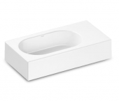 Alape WT - Lavabo 450x236mm without tap holes without overflow blanco sin Coating