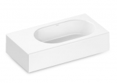 Alape WT - Lavabo 450x236mm without tap holes without overflow blanco sin Coating