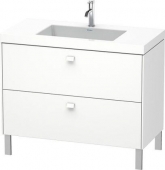 DURAVIT Brioso - Mueble con lavabo c-bonded with 2 drawers 1000x701x480mm white matt/white matt
