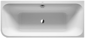 Duravit Happy D.2 Plus - Badewanne 1800x800 mm mit Verkleidung Eckeinbau rechts weiß/graphit matt
