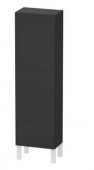 DURAVIT L-Cube - Armario medio alto with 1 door & hinges left 400x1320x243mm graphite super matt/graphite super matt