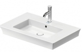 DURAVIT White Tulip - Lavabo para mueble 750x490mm with 1 tap hole with overflow blanco sin WonderGliss