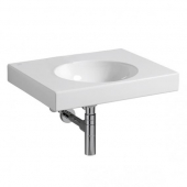 Geberit Preciosa II - Lavabo para mueble 600x500mm without tap holes without overflow blanco con KeraTect