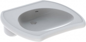 Geberit Vitalis - Lavabo 550x550mm without tap holes with overflow blanco without KeraTect