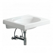 Geberit Preciosa - Lavabo 600x550mm without tap holes without overflow blanco without KeraTect