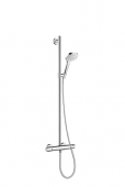 Hansgrohe Croma Select E - Showerpipe Multi SemiPipe weiß / chrom