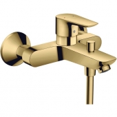 hansgrohe Talis E - Monomando de bañera visto con 2 llaves polished gold-optic