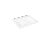 KALDEWEI Cono - Lavabo encastrado para consola 600x500mm with 1 tap hole without overflow blanco con easy-clean finish