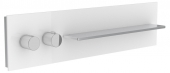 Keuco meTime_spa - Thermostatbatterie 1 Verbraucher Griffe links Glas cashmere