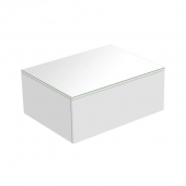 Keuco Edition 400 - Sideboard weiß / Glas weiß klar