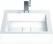 Alape AB - Lavabo da appoggio per console 450x500mm con 1 foro per rubinetto senza troppopieno bianco senza rivestimento