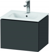 DURAVIT L-Cube - Mobile sottolavabo con lavabo with 2 pull-out compartments 520x400x421mm bianco lucido/bianco lucente