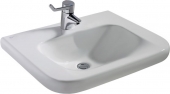 Ideal Standard Contour - Lavabo 600x555mm con 1 foro per rubinetto senza troppopieno bianco senza  IdealPlus