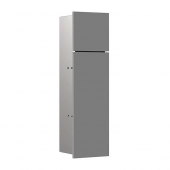 EMCO Asis Pure - modulo WC con 2 porte e stop a sinistra 170x600x162mm grigio chiaro/grigio chiaro