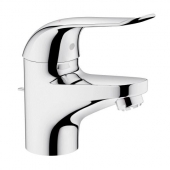 GROHE Euroeco Special - Miscelatore monocomando per lavabo Taglia S per scaldacqua a flusso libero senza scarico a saltarello cromo