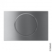 Geberit Sigma10 - Placca di comando for WC and 1 flush brushed stainless steel / brushed stainless steel