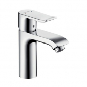 Hansgrohe Metris - Miscelatore monocomando per lavabo 110 for vented hot water cylinders con scarico a saltarello cromo