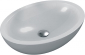 Ideal Standard Strada O - Countertop Washbasin for Console 600x420mm senza fori per rubinetti senza troppopieno bianco con IdealPlus