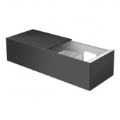 Keuco Edition 11 - Vanity unit 31166, 1 pan drawer, with lighting, anthracite / anthracite