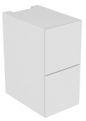 Keuco Edition 11 - Vanity unit 31314, 2 front excerpts white high gloss / white high gloss