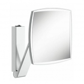 Keuco iLook_move - Specchio cosmetico 5x magnification con illuminazione a LED nickel spazzolato