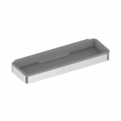 Keuco Plan - cestino da doccia alluminio / grigio chiaro