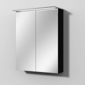 Sanipa Reflection - Melamin-Spiegelschrank MALTE 750x600x149 schwarz-matt