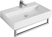 Villeroy & Boch Memento - Lavabo 600x420mm con 1 foro per rubinetto con troppopieno bianco con CeramicPlus