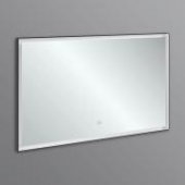 Villeroy & Boch Subway 3.0 - Specchio con luce LED 1300mm nero opaco / bianco opaco