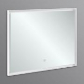 Villeroy & Boch Subway 3.0 - Specchio con luce LED 1000mm nero opaco / bianco opaco