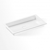 Alape UB - Undercounter washbasin 662x360mm without tap holes without overflow branco without Coating