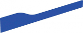 Geberit 4Bambini - Front-Dekorblende Version rechts 1780 x 105 / 205 x 12 mm blau