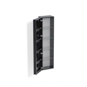 Alape HS - Tall cabinet with 1 door & hinges left 400x1600x319mm black/black