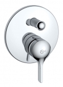 Ideal Standard Melange - Concealed single lever bathtub mixer for 2 outlets crômio