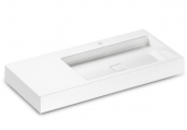 Alape WT - Washbasin 1000x460mm without tap holes without overflow branco without Coating