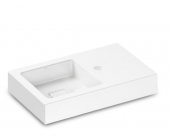 Alape WT - Washbasin 525x325mm with 1 tap hole without overflow branco without Coating