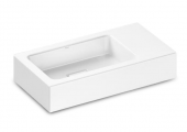 Alape WT - Washbasin 500x268mm without tap holes without overflow branco without Coating