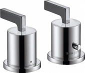 AXOR Citterio - 2-hole rim-mounted Thermostatic Bath Mixer for 2 outlets crômio