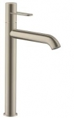 AXOR Uno - Monocomando de lavatório 250 with non-closable drain valve brushed nickel