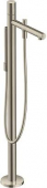 AXOR Uno - Floorstanding Single Lever Bathtub Mixer for 2 outlets brushed nickel