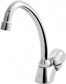 Ideal Standard Alpha - Pillar tap M-Size with Swivel Spout without waste set crômio