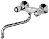 Ideal Standard Alpha - 2-handle kitchen mixer with swivel spout crômio