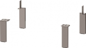 Duravit Brioso - Sockelfuss 152x44x10mm 4 Stück lackiert basalt matt