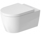 Duravit ME by Starck - Wand-WC-Set 570mm Hygiene-Flush Rimless Tiefspüler weiß HygieneGlaze